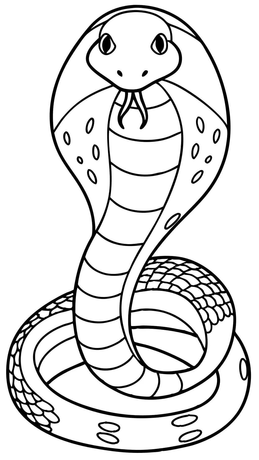 coloriages de serpent gratuit